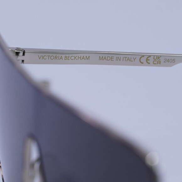 Victoria Beckham VB238S 701 Sunglasses Gold Shield Frame, Smoke Lenses - Picture 7 of 10